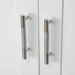 Misty Мебель для ванной Купер 90 R с б/к и зеркалом Гамма белая – фотография-3